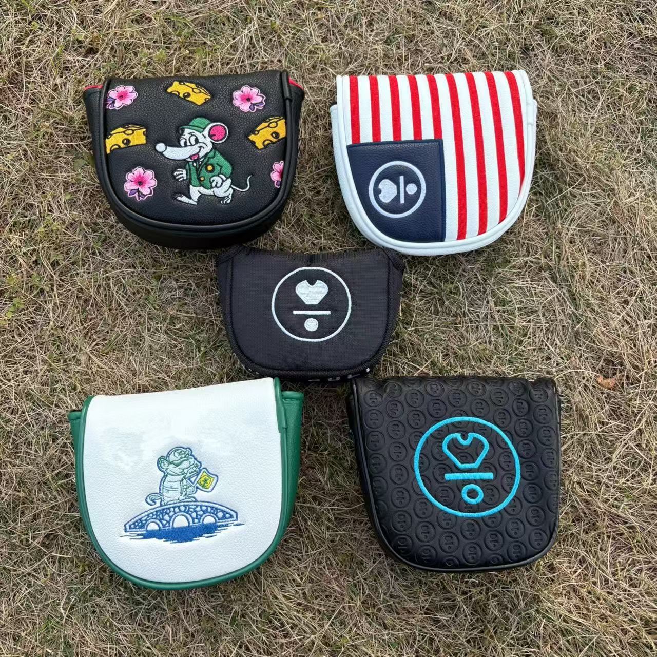 Golf Tees - Housse de putter de golf Vermilion
