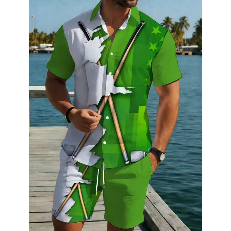 Golf Clubs - Ensemble chemise et pantalon légers décontractés