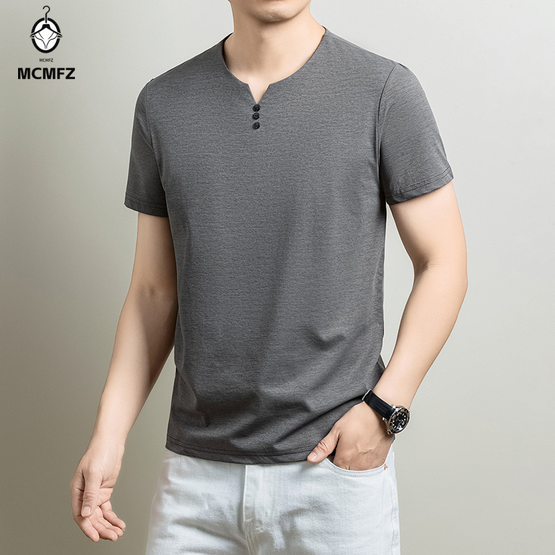 T-shirt Henley basique pour ho - Golf Tees avis et prix