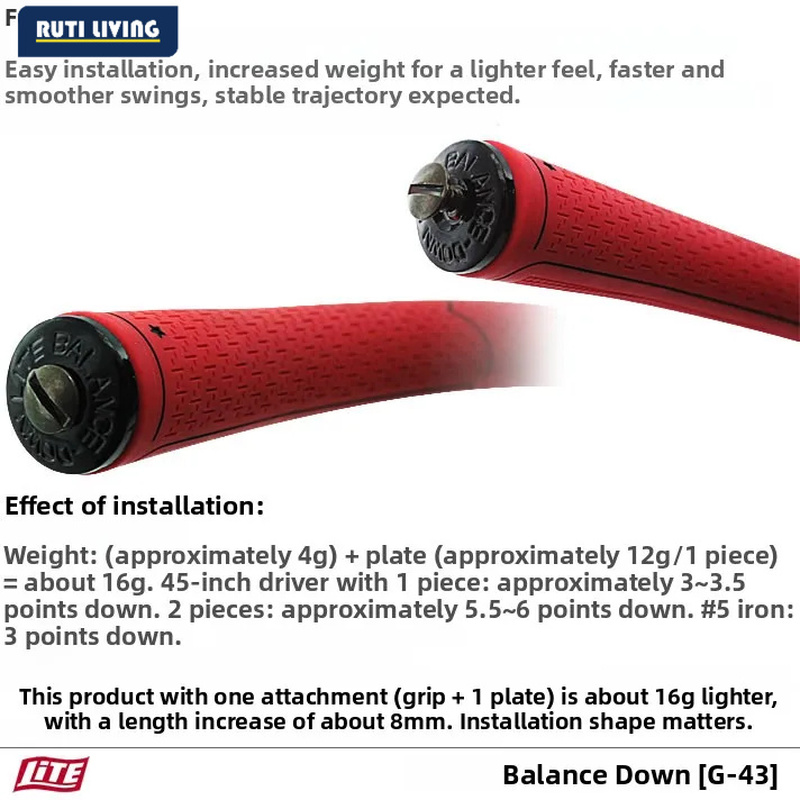 Poids de guidon de club de gol - Golf Equipment Weight avis et prix